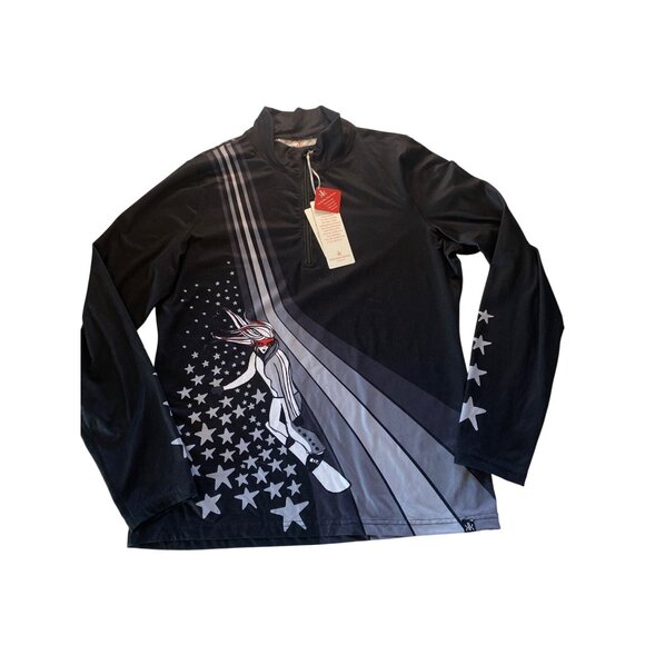 NWT Krimson Klover Women's XL Powder Days Baselayer Top Black MSRP$129 - Picture 10 of 16